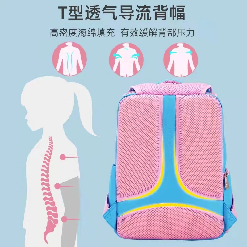 Disney Frozen Sofia School Bag For Girl Primary Student Shoulder Orthopedic Backpack Anna Elsa Grade 1-5 Large Capacity Mochilas