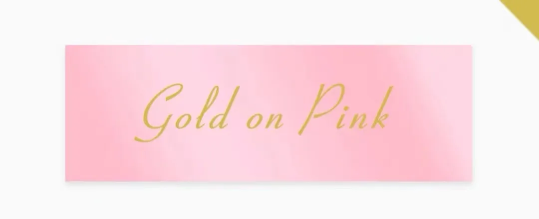 Gold on Pink