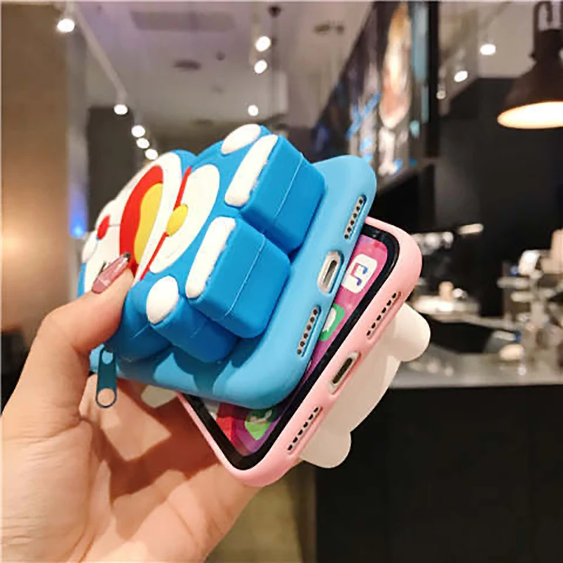 3D силиконовый чехол с монетницей для Huawei Nova 5T 7i 6 SE 7 Pro 3 3i мягкий мультяшный на