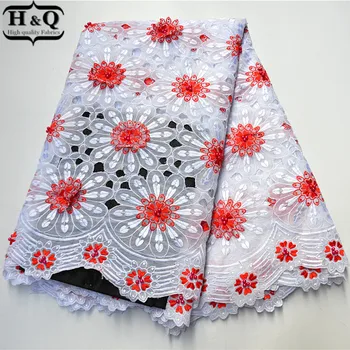 

New Arrived African Lace Fabric 2020 High Quality Organza Laces Nigeria Fabric 5 Yards With Beads Stones For Party B977843-60Z