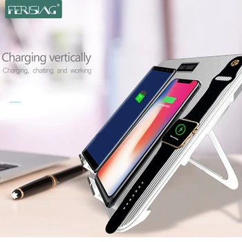 

FERISING 3 in 1 15W Fast Wireless Charger Dock Station Fast Charging For iPhone XR XS Max 8 Samsung S10 for Apple Watch 2 3 4 5