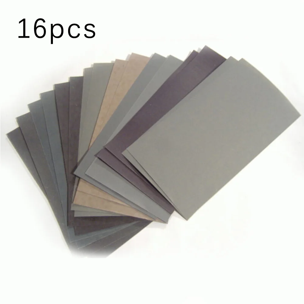 70pcs Wet Dry Sandpaper 400-2000Grit Abrasive Sanding Paper Polish Sheets Pack
