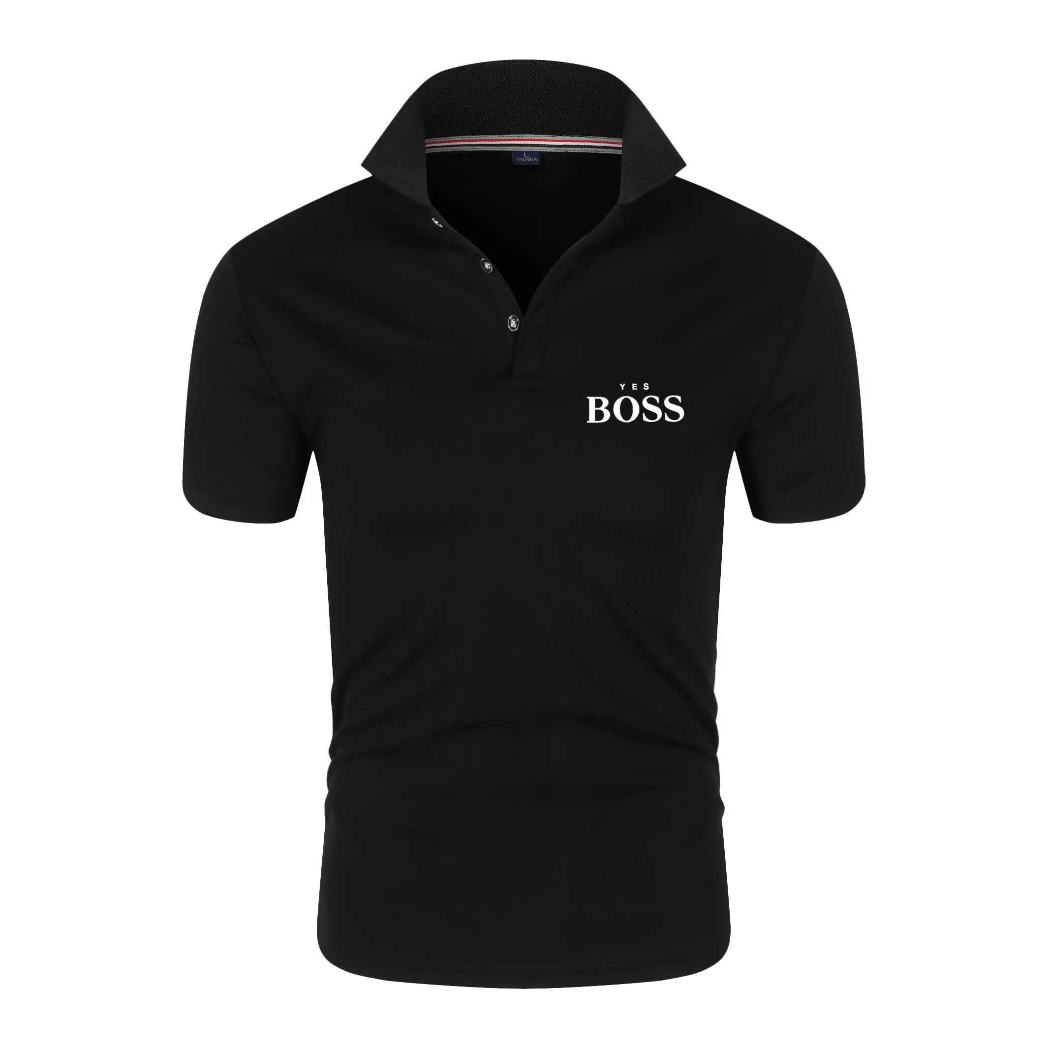 Novo masculino sim chefe primavera/verão polo camisa casual esportes de secagem rápida suor-absorvente topo masculino 2021 calor respirável camiseta
