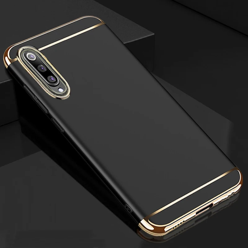 black YUETUO Роскошный Жесткий пластиковый Чехол для задней панели телефона, etui, чехол для xiaomi mi 9 mi 9 se 9se mi 9se my for xio mi аксессуары - Цвет: black
