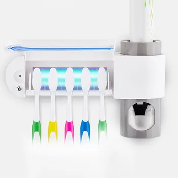 

Antibacteria Uv Light Ultraviolet Toothbrush Holder Cleaner Toothbrush Automatic Toothpaste Dispenser Sterilizer Home Tool Ma17