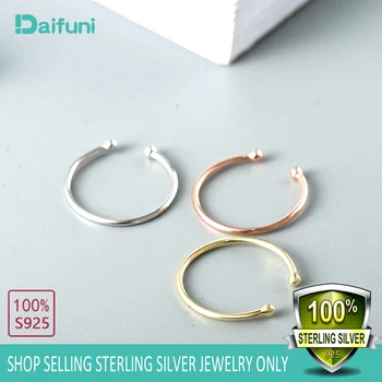 

100% 925 Sterling Silver Ring Circular Hollow Open Adjustable Ring Women Wear in Toes and Fingers and Nose 3 color options