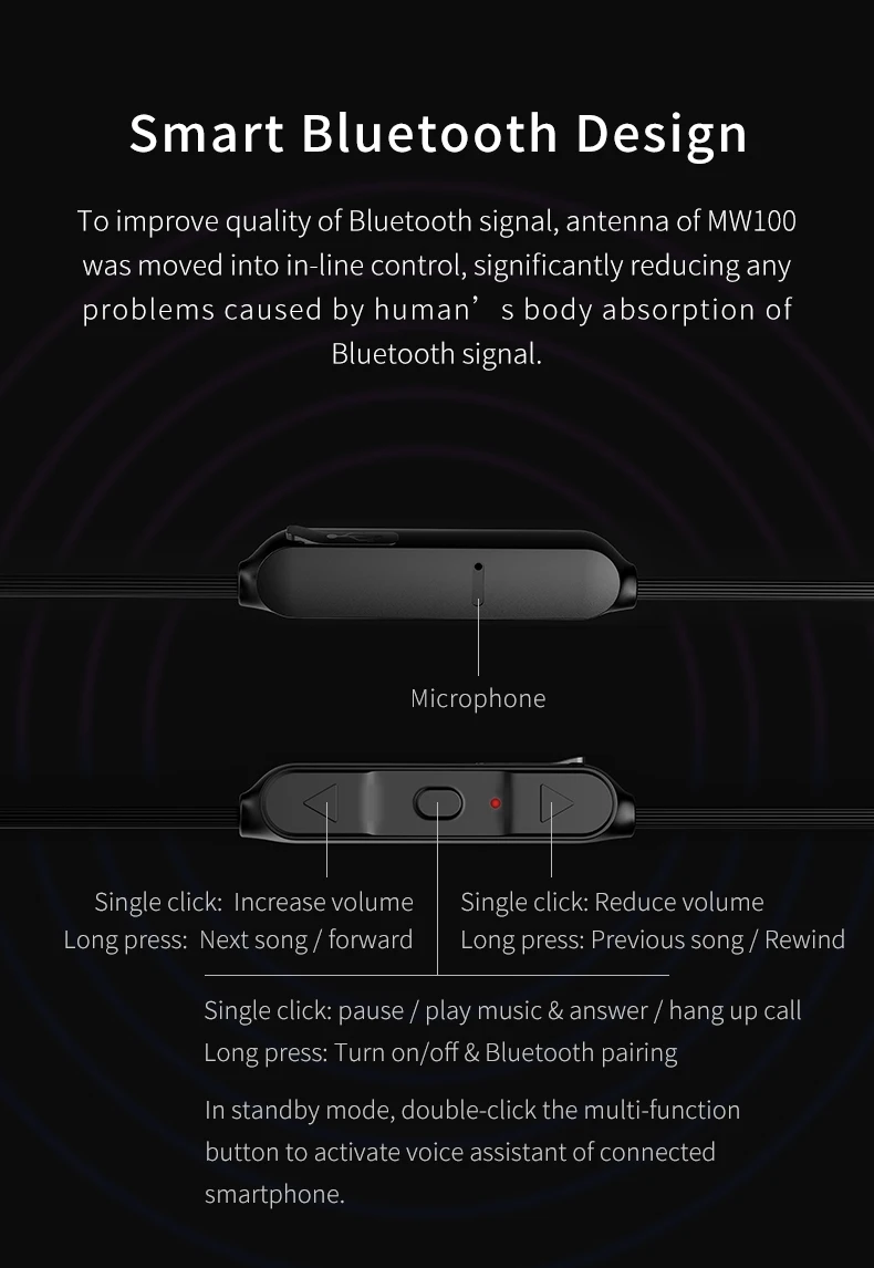 SHANLING MW100 беспроводные наушники HIFI аудио шумоподавление шейный Bluetooth наушники Поддержка Apt-X Быстрая зарядка