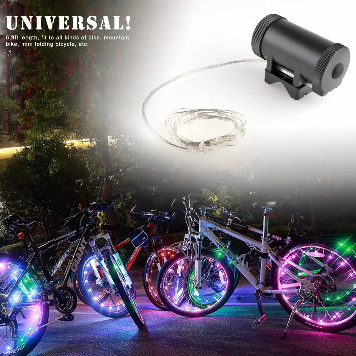 Bike Wheel Light 20 LED Beads Lights Bicycle Mountain Road Bikes