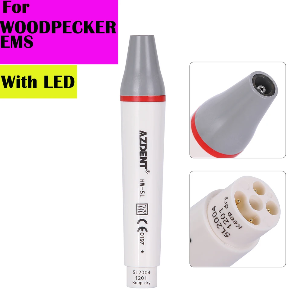 AZDENT ultradźwiękowy piezoelektryczny skaler rękojeść HW-3H LED pasuje do dzięcioł SATELEC DTE EMS VRN Dental ultradźwiękowy skaler 6 AZDENT ultradźwiękowy piezoelektryczny skaler rękojeść HW-3H LED pasuje do dzięcioł SATELEC DTE EMS VRN Dental ultradźwiękowy skaler 6