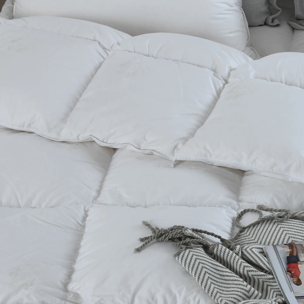 100% Duvet Autumn Winter 95 White Goose Down Quilt Five-star Hotel Warm Double Bed Single Down Quilt Core Size