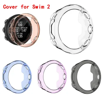 

Soft Ultra-Slim TPU Protector Full Case Cover for Garmin Swim 2 Smart watch Protective accessories Frame Shell Swim2 #1207