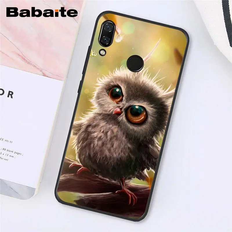 A12 Babaite животного Сова чехол для телефона для Xiaomi Redmi8 4X 6A S2 Go Redmi 5 5Plus Note4 5 7 Note8Pro - Цвет: A12