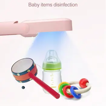 

New 1 Pc UVC Sterilization And Disinfection Lamp Rechargeable Ultraviolet Disinfection Stick With Mobile Power Supply Household