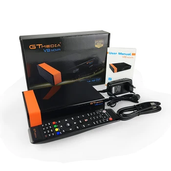

Gtmedia v8 nova DVB-S2 FTA Satellite Receiver Freesat v8 Support H.265 Built-in WiFi TV BOX