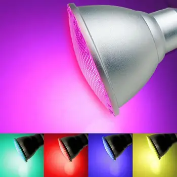 

HiMISS 10W 20W Par30 Par38 LED RGB Spotlight Bulb Outdoors Water-Resistant Color Changing Remote Control Magic Bulb