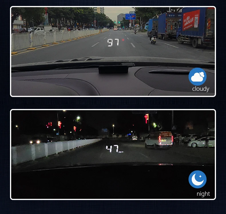 free shipping quality 2021 New M3 HeadUp Display Car KM/h