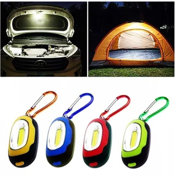 

Portable 3 Modes Hiking COB Flashlight Mini Torch Light Keychain LED Flashlight Outdoor Camping Hiking Keychain Lamp
