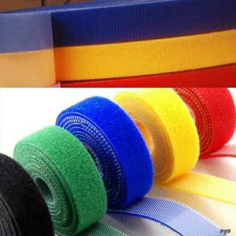 Двухсторонний крюк и петля ленты крепежа кабельные стяжки ремни 10 мм 15 мм 20 мм