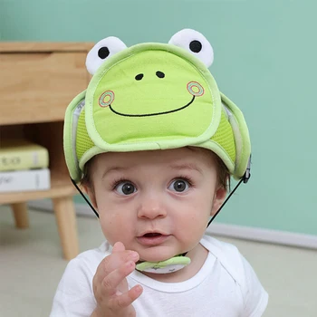 

Baby Hat Safety Protective Helmet For Kids Cotton Soft Adjustable Infant Newbron Crawling Head Protective Cap Hat For Boys Girls