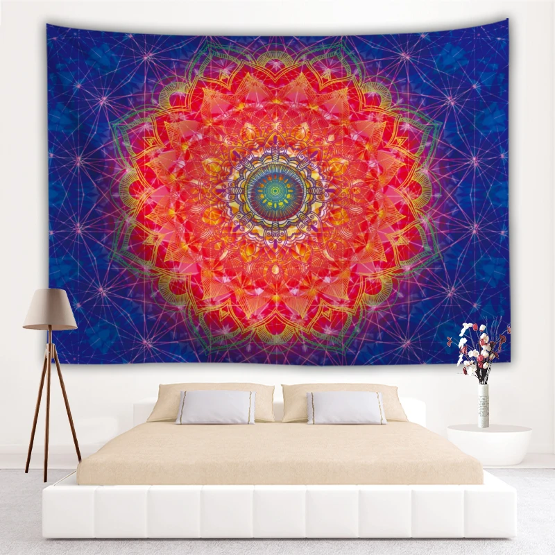 Wandkleed богемский Гобелен Мандала tapiz trippy гобелен домашний декоративный шкаф для стен