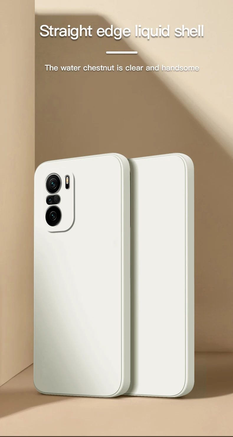 Liquid Square Silicone Phone Case For Xiaomi Redmi Note 10 7 8 9 9S Pro Max Poco M4 X3 F3 GT X3 Pro NFC 5G Soft Thin Cover Funda