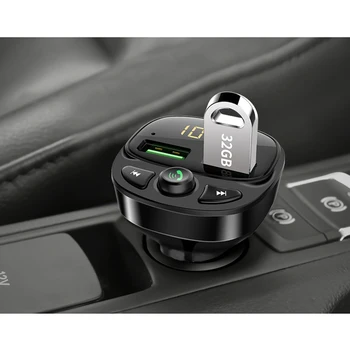 

AOZBZ 2019 Dual USB Car Charger Hand-Free Charger Mp3 Wireless Fast Bluetooth Transmitter TF Card Music Car Kit for Phone HY87