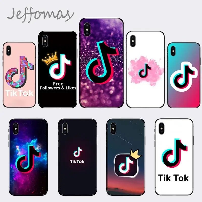 TikTok musical Short Video logo Soft Phone Case Cover For iphone 5 5S SE 5C 6 6S 7 8 plus X XS XR 11 PRO MAX TikTok musical Short Video logo Soft Phone Case Cover For iphone 5 5S SE 5C 6 6S 7 8 plus X XS XR 11 PRO MAX