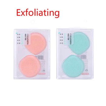 

Face Cleansing Brush Silicone Washing Pad Facial Blackhead Remove Exfoliating Random Color Washing Pad Deep Cleaning Cleanser