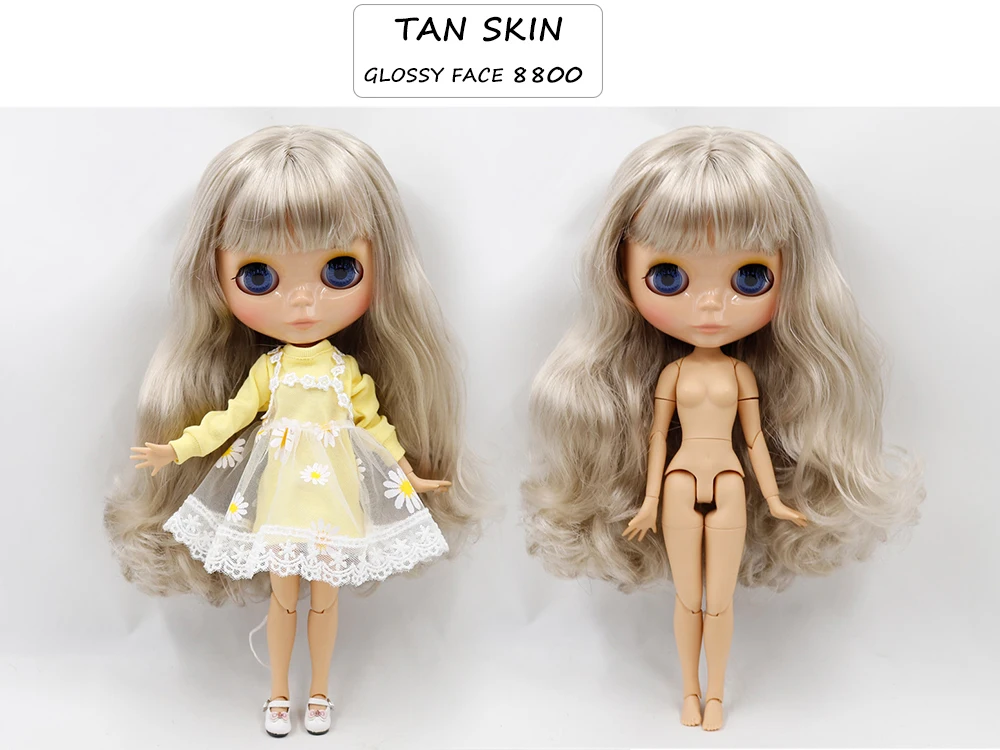 ICY DBS Blyth doll joint body white skin black skin dark skin DIY Make up special price give hand set AB girl gift moana doll