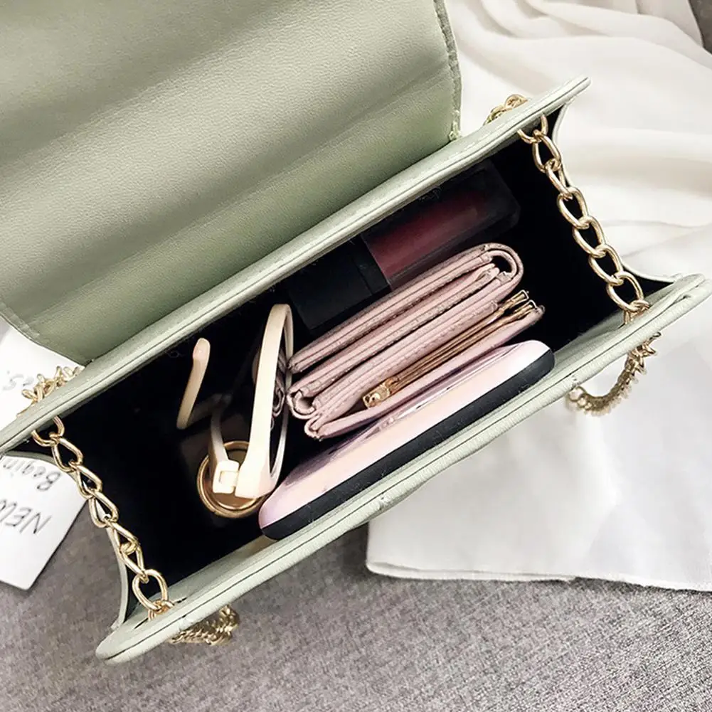 Women Fashion All Match Single Shoulder Chain Strap Satchel Bag