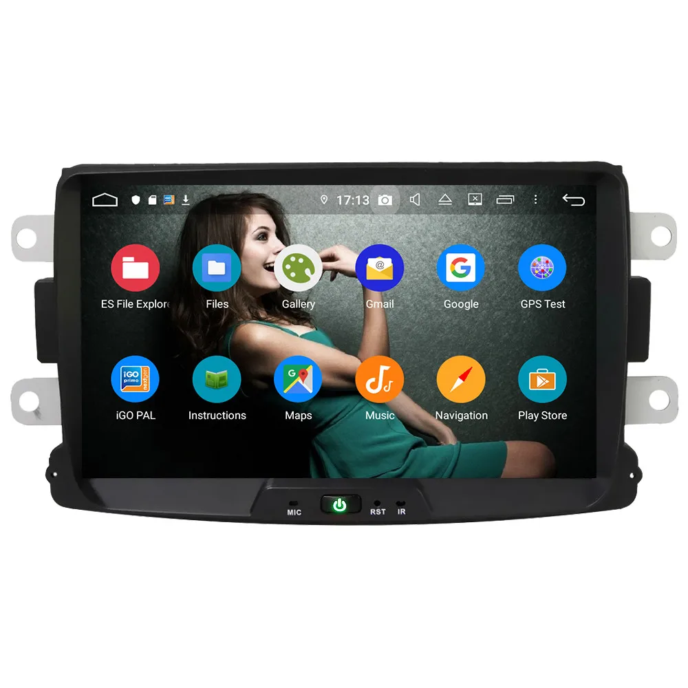 Klyde 4G ips Android 9 Восьмиядерный 4 Гб ОЗУ 64 Гб ПЗУ автомобильный dvd-плеер радио gps ГЛОНАСС для Renault Duster Dacia Sandero Lada Logan 2