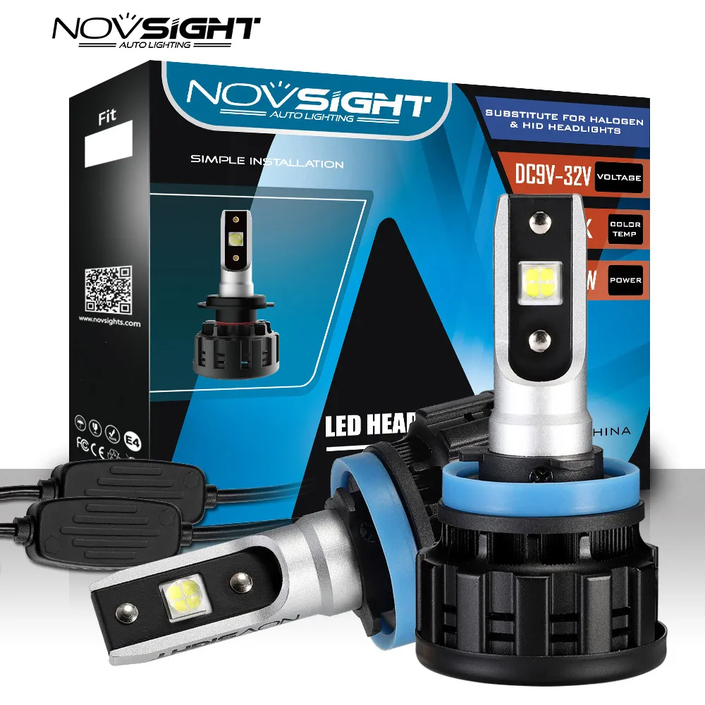 

Novsight Car Headlight Bulbs H7 LED H4 H1 H3 HB3 HB4 9005 9006 H11 Fog Light Bulb 16000lm bombilla led 12v Automobile Kit