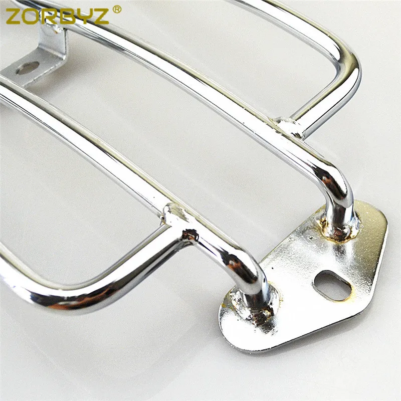 ZORBYZ Motorcycle Chrome Rear Fender Luggage Rack Carrier Solo Seat For Harley Sportster XL883 1200 2004-