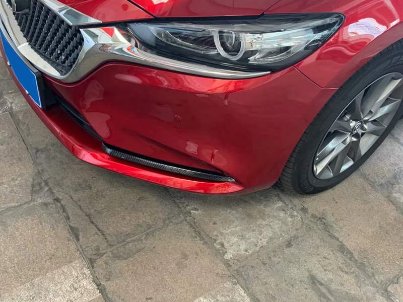 Подходит для Mazda 6 M6 мазда6 Atenza автомобильные аксессуары ABS углеродного волокна передние противотуманные фары реснички на фары отделка 2 шт