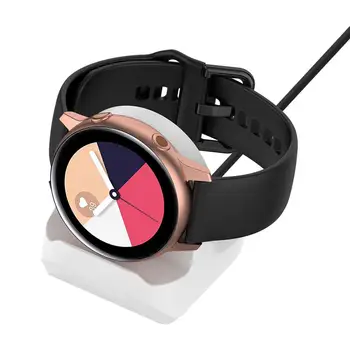 

USB Dock Charger Adapter Base Charging Cable Cradle Cord Wire Desktop Stand For Samsung Galaxy Watch 3 41mm 45mm Accessories