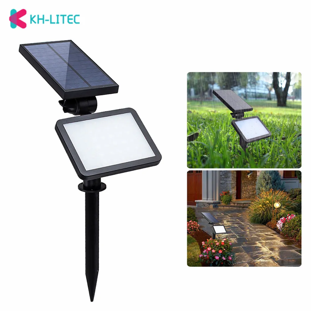 KHLITEC 48 LED Solar Light Portable Energy Lamps IP65 Home Yard Outdoor Lighting Led Garden Pathway Wall Lamp | Освещение