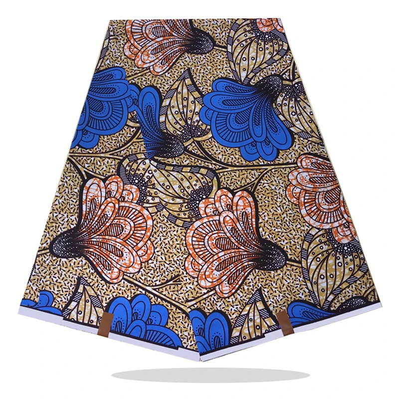 

6Yards Veritable Ankara Style Party Dress Sewing Material 100%High Quality Soft African Dutch Wax Block Printed Fabric RV20-43