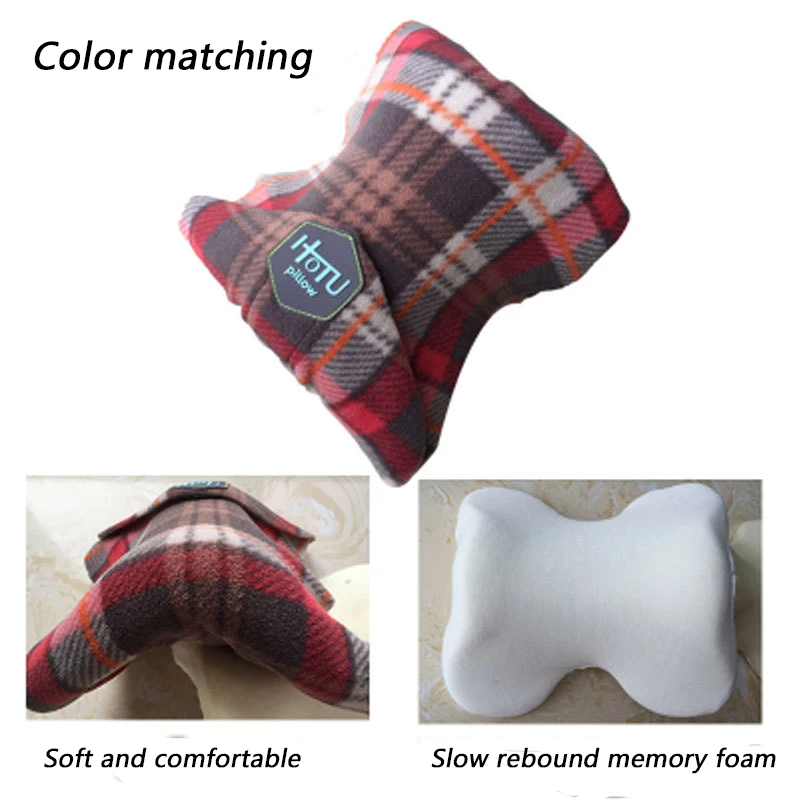 Color matching Эргономичный дизайн, подушка для шеи, для путешествий, пена с памятью, высокая прочность, кронштейн, Подушка для сна, артефакт, офисный поезд, Подушка для сна - Цвет: Color matching