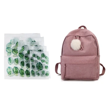 

5 Piece Travel Goods Transparent Plant Waterproof Travel Storage Bag Portable Ladies Storage Bag Wash Bath Set Travel Bag & 1x F