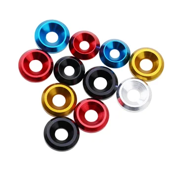 

5pcs M8 Aluminum alloy counterbore gasket countersunk head screws washer flat washers D20 color