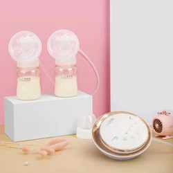 Double pompe à lait bilatérale électrique, aspiration de lait, grand Massage automatique, machine à lait manuelle en silicone, accessoires 
