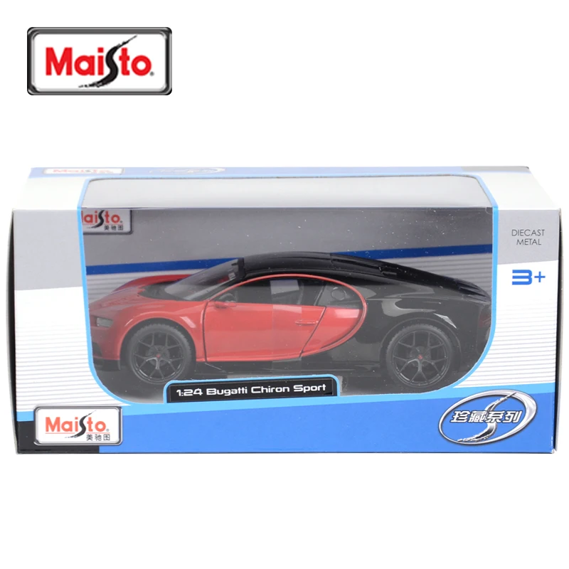 Maisto 1:24 Bugatti Chiron Sports Car Static Die Cast Vehicles Collectible Model Car Toys 6