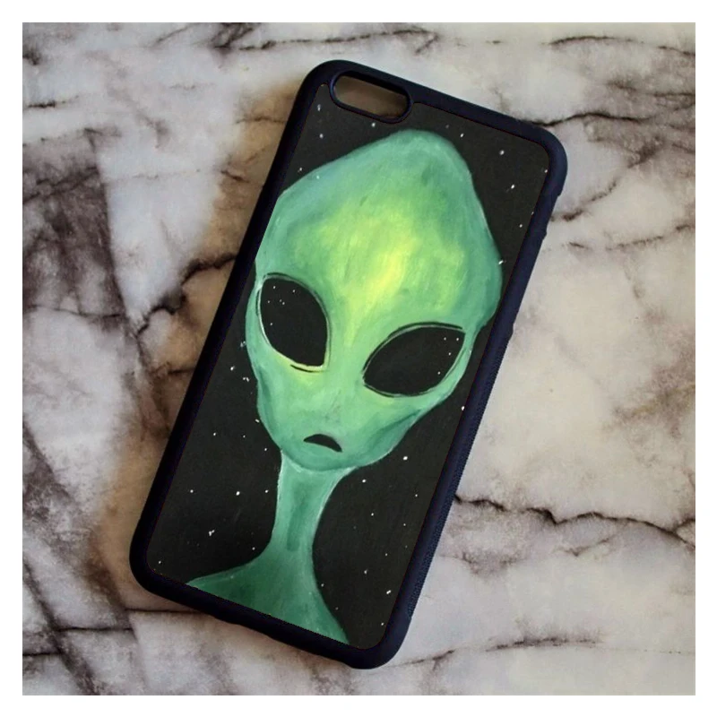 Оранжевый Чехол для телефона KETAOTAO Funny Alien Be Yourself strird Alien s для iPhone 4S, 5C, 5S, 6 S, 7, 8 Plus, XR, XS Max, мягкий чехол из ТПУ, резины, силикона - Цвет: Оранжевый