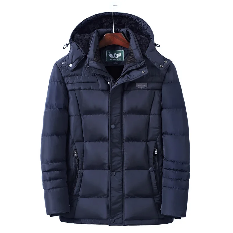 Хлопковая стеганая одежда мужская зимняя уличная куртка средней длины с Умной зарядкой от usb электрическая теплая куртка с хлопковой подкладкой