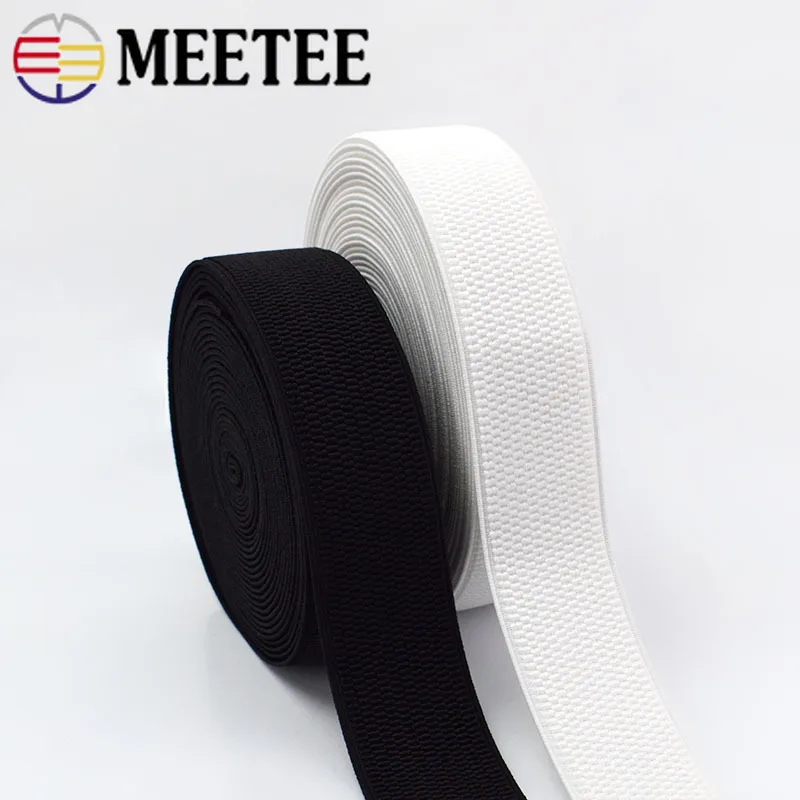 2/5 м Meetee 2 5 10 см эластичная вязаная лента пояс резиновая тесьма DIY Одежда скрит