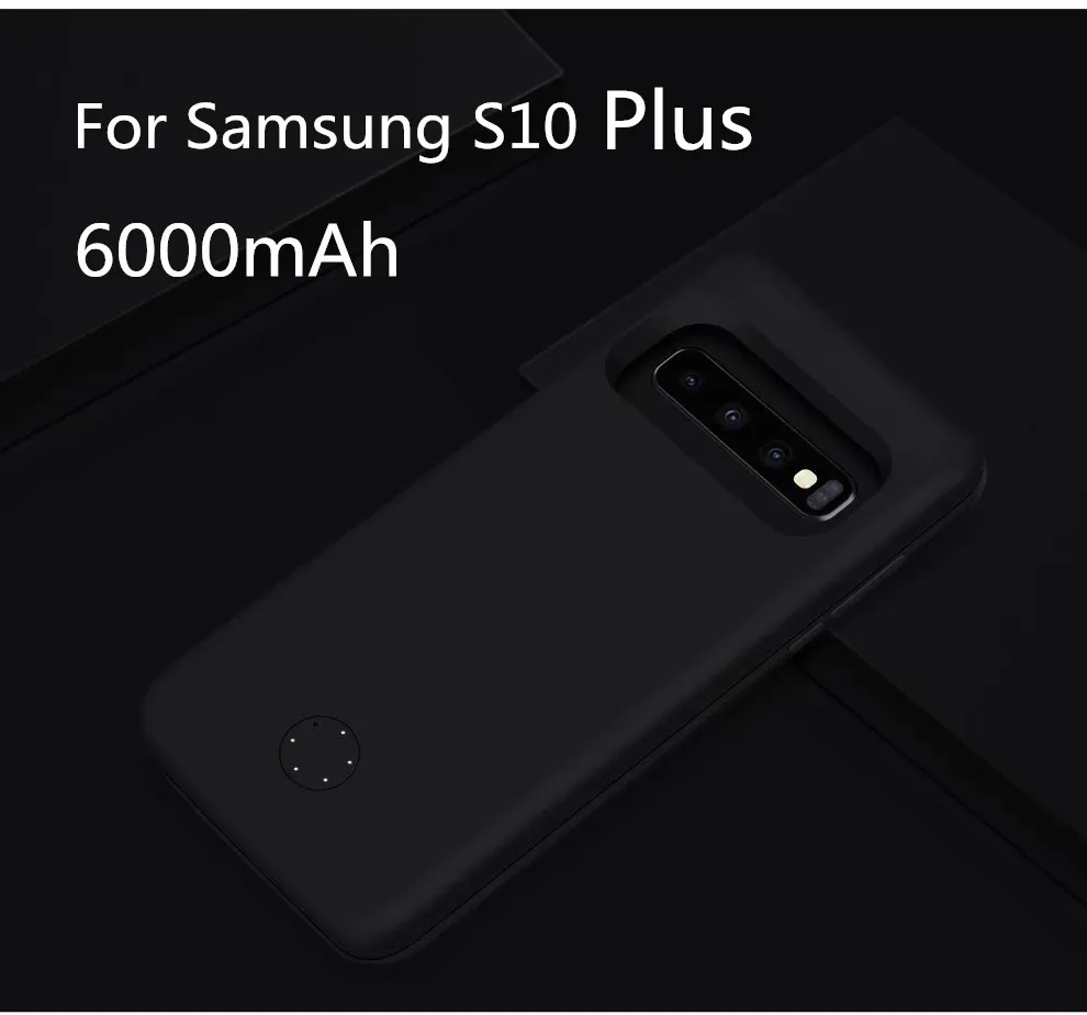 Чехол для зарядного устройства для samsung Galaxy S10 S9 S8 Plus S10E Note 10 Plus чехол для аккумулятора тонкий 5000-6500 мАч - Цвет: 1