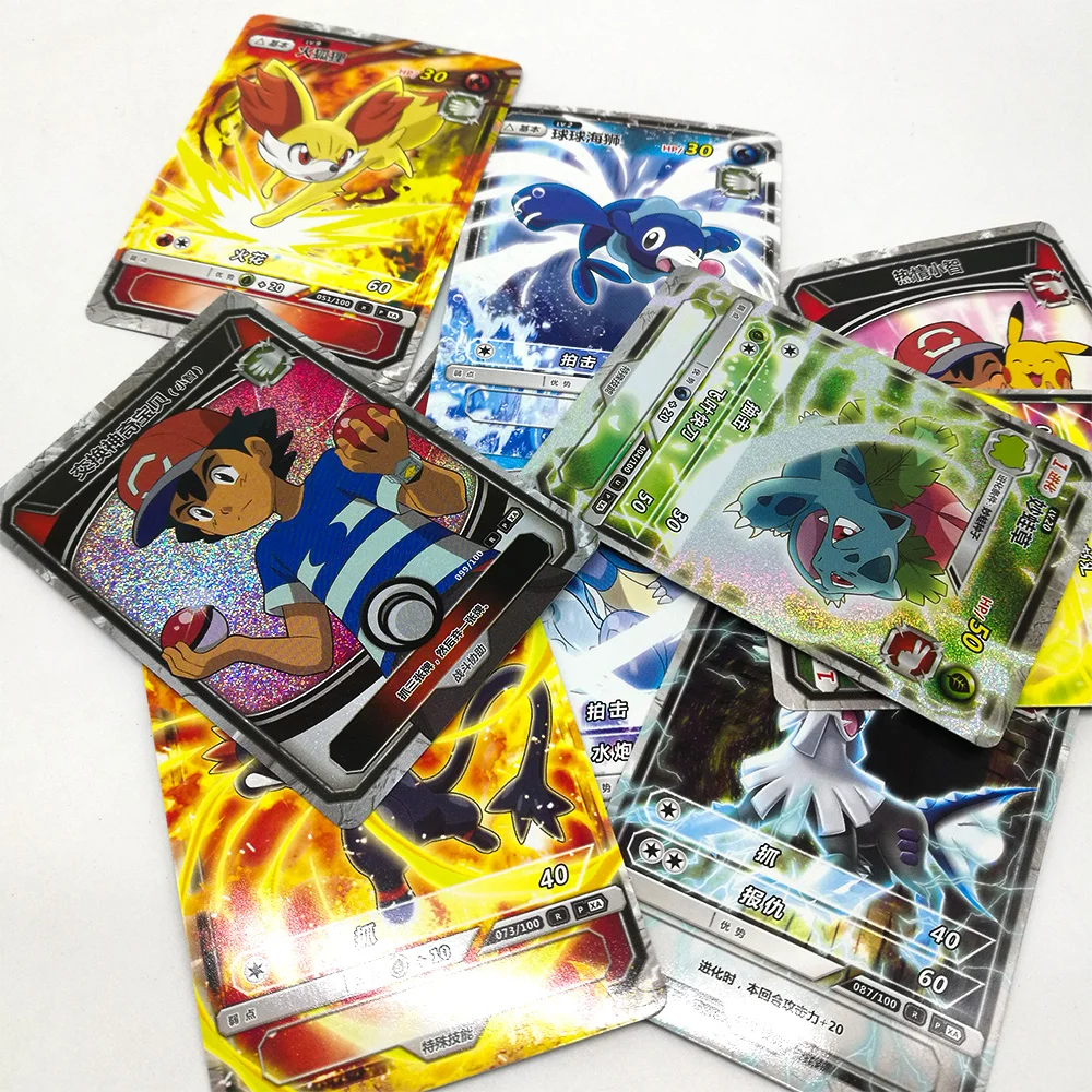 TAKARA TOMY Pokemon Cards Collections 150 pcs/set 5 pcs/bag Table Card Board Game Flash Card Toys for Children Christmas Gifts