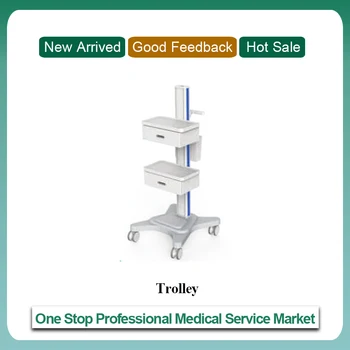 

Hospital computer workstation trolley/ cart Fixed height RS202-1 + A005-6 + A005-6 (pls contact us for final freight)
