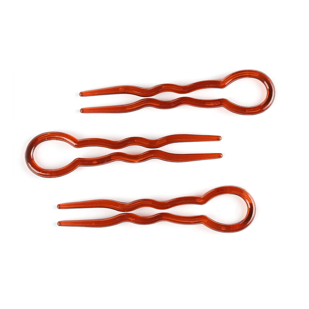 Hair Clips Hair Accessories U Shape Hair Clips Grips Convenient Simple Plastic Forks Styling Tool Hairpins Magic Bending Hairwear Decoration