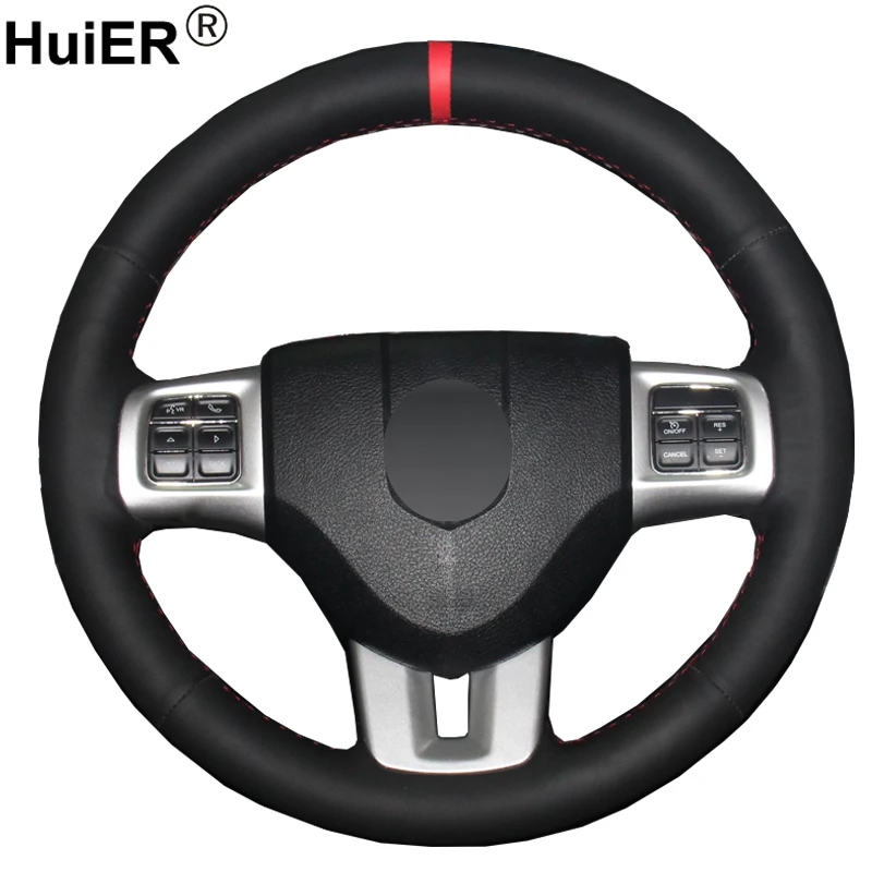 Ручной швейный чехол рулевого колеса автомобиля Funda Volante оплетка на руль для Dodge